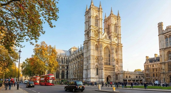 Westminster Abbey - vista frontale